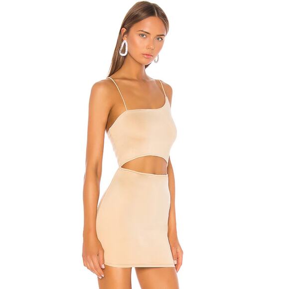 Superdown Raven Cut Out Dress in Nude NWT Size XS - Picture 2 of 3
